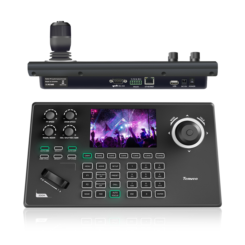 TEVO-KB200MAX RS232 RS485 connection IP PTZ joystick controller